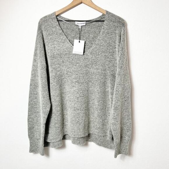 Gibson Sweaters - Gibson Lather Grey V-neck Sweater Top Size XXL Brand New